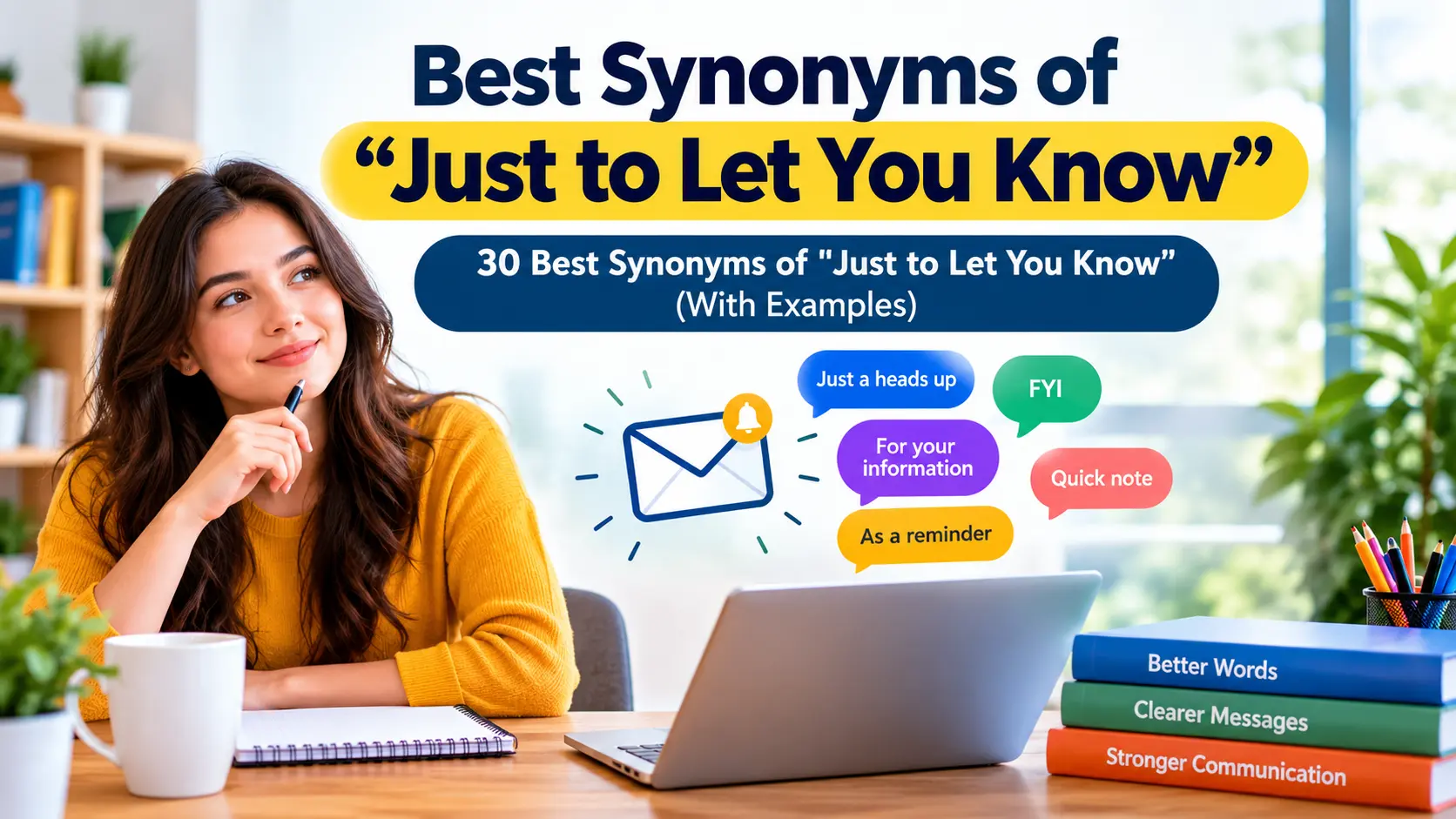 Best Synonyms of Just to Let You Know