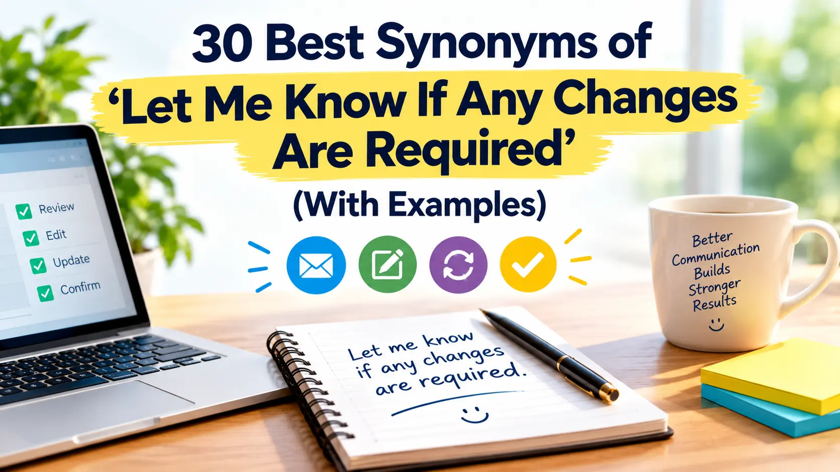 Best Synonyms of Let Me Know If Any Changes Are Required
