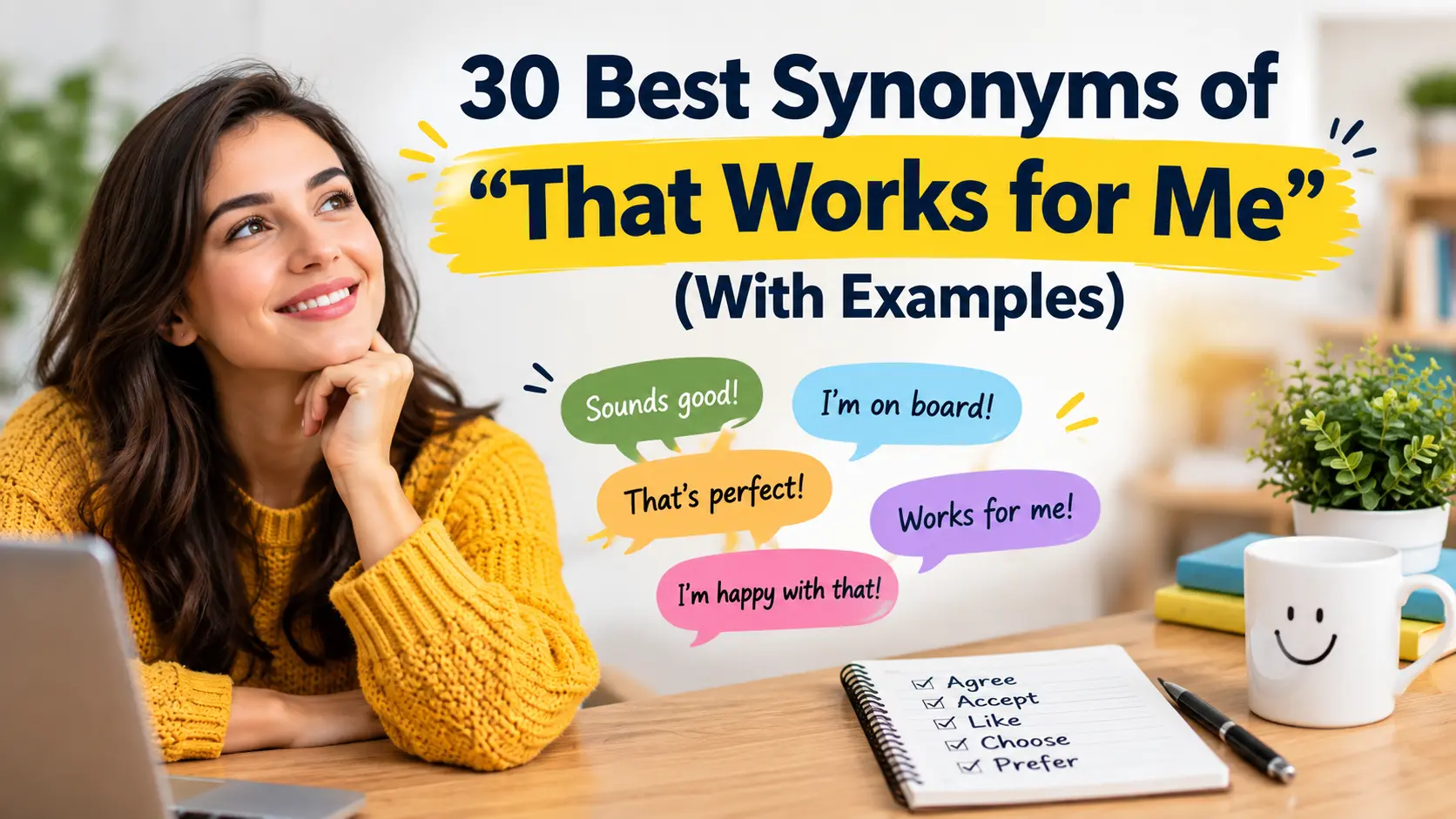 Best Synonyms of “That Works for Me”