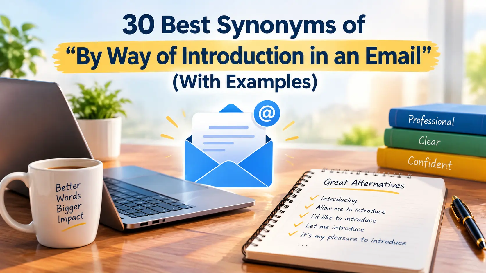 Best Synonyms of By Way of Introduction in an Email