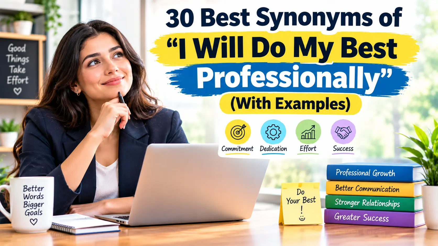 Best Synonyms of I Will Do My Best Professionally