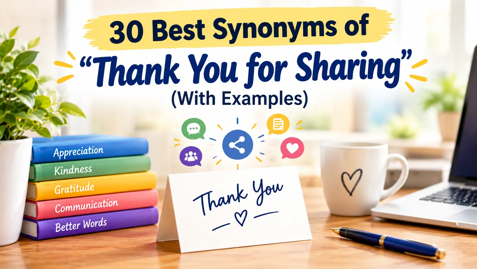 Best Synonyms of Thank You for Sharing
